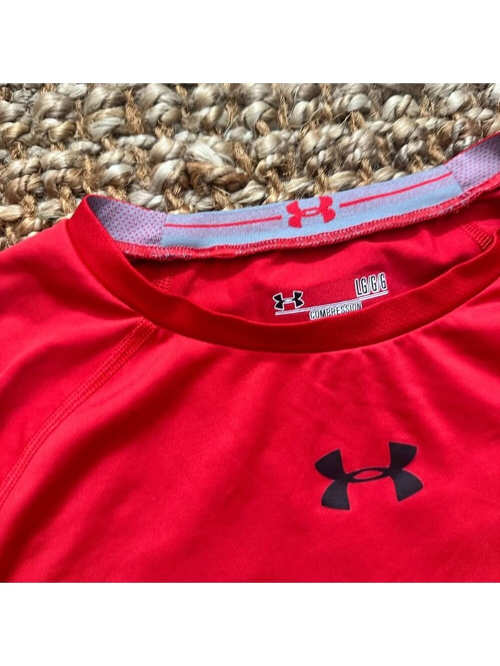 Under Amour Red Men’s Compression Shirt (Large) 1236224